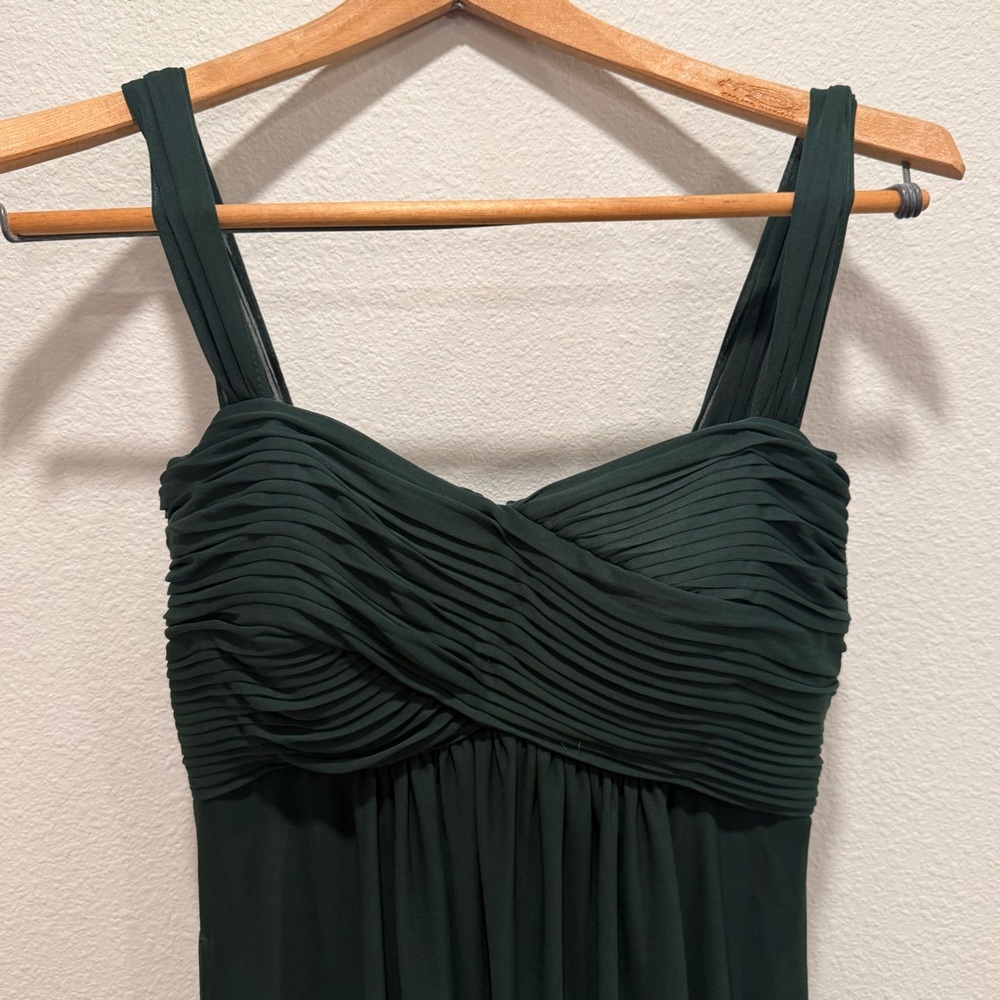Birdy Grey Emerald Green Empire Waist Bridesmaid Maxi Dress Size XS